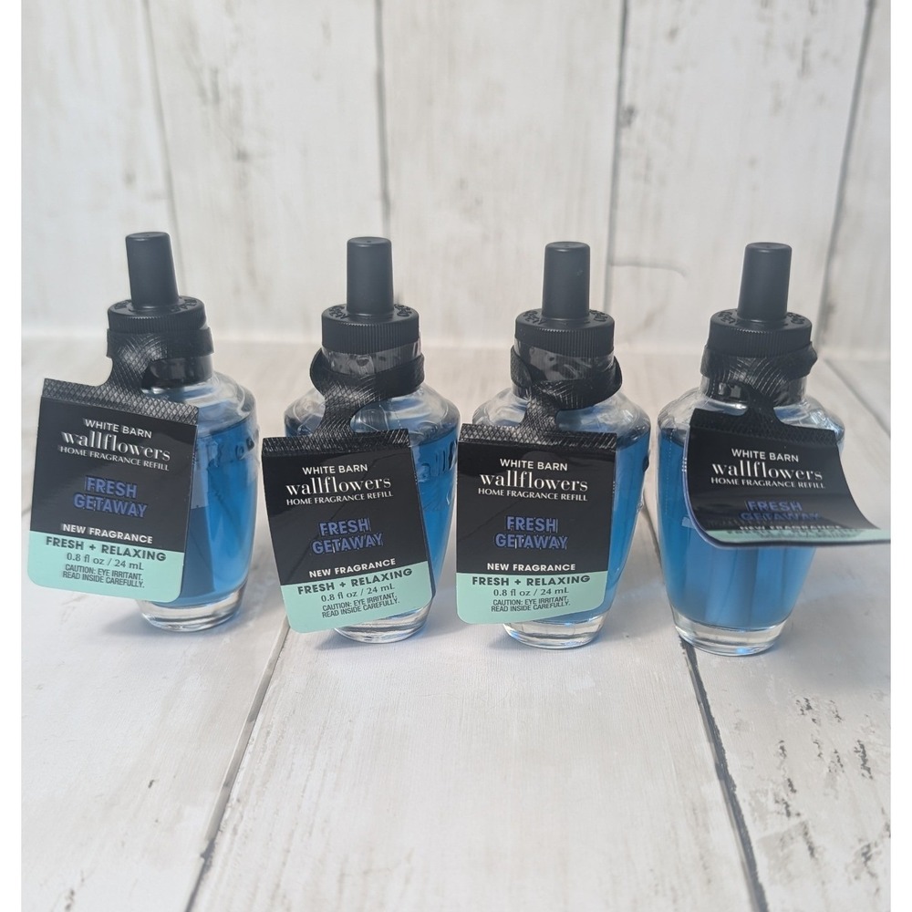 Bath & Body Works Wallflowers Refill 4‎ Pack Fresh Getaway SEALED Citrus Ocean
